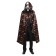 Carnival cloak with a hood "Red Skulls", Atlas + Mask