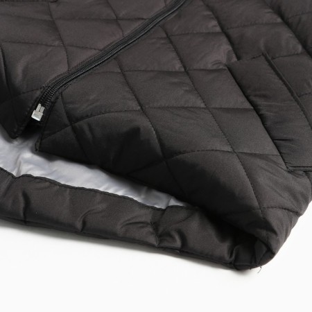 Children's jacket quilted, black color, height 110 cm-7