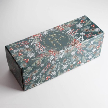 Folding box "Happy New Year", 12 x 33.6 x 12 cm, New Year-1