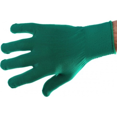 Gloves of nylon garden, knitting class 13, size 9, green-1