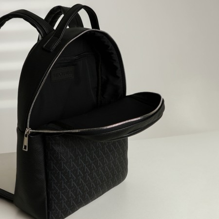 Women's backpack city, Textura, black color-10