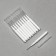 Brushes - mini for eyebrows and eyelashes, 7 × 0.5 cm, white color