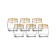 A set of glasses for whiskey, Panto Gold decor, 290 ml X 6 pcs.