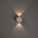 Facade lamp “Cube”, FSD-013, 2 W, 3000K, 1 Ray, IP65, 220 V, Metal, White