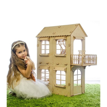 Puppet house, average size, plywood: 3 mm-2