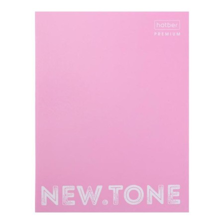 Folder on 2 rings A5, Hatber Newtone, 35 mm, 1500 microns, pink, with a pattern-1