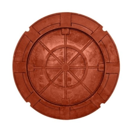 Luke of PPC revision, type "lm", d = 58 cm, up to 1.5 tons, terracotta-5