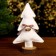 New Year's decor "White Christmas tree" 14 × 7 × 23 cm