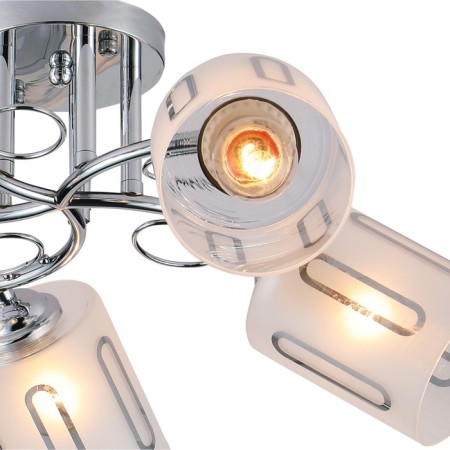 Ceiling light ESCADA, 1120/5PL. 5x40W, E27, 530x530x220 mm, chromium color-2