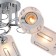 Ceiling light ESCADA, 1120/5PL. 5x40W, E27, 530x530x220 mm, chromium color