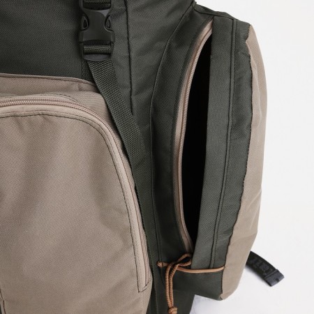Tourist backpack on puff, Taif, 70 l, 4 outer pockets, olive color-6