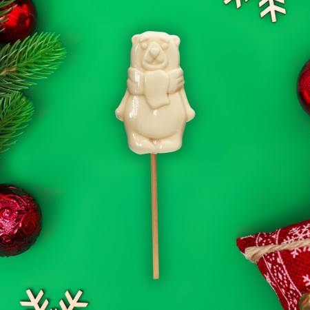 New Year. Caramel Lolloice Figure Sweet Ness "White Bear", 30 g-3