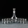 Set of drinking Jungle, 7 items: Capherine 500 ml, stack 6 × 50 ml, with engraving and spraying, Silver spraying color