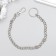 Chain d/keys with a carbine on a ring, silver 30 cm