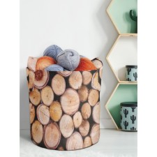 Текстильный мешок «Свежие полена», для хранения вещей и игрушек, размер 33х37 см, 26.5 л