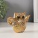 Souvenir Polystone "Golden Eagle Filin with spread wings" geometric. Patterns 11.5x3.2x7.8 cm 10323