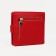 Women's wallet on the button, red color