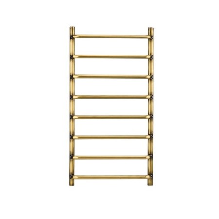 Water heated towel rail Domoterm "Stefano", P8, 8 crossbars, 400 x 800 mm, bronze