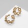 Earrings Metal "Bohemia" sunrise, color gold