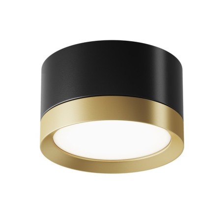 Technical C086CL-GX53-SRD-BG, 1XGX53, 15W ceiling lamp, 8.5x8.5x5 cm, black color with gold