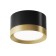 Technical C086CL-GX53-SRD-BG, 1XGX53, 15W ceiling lamp, 8.5x8.5x5 cm, black color with gold