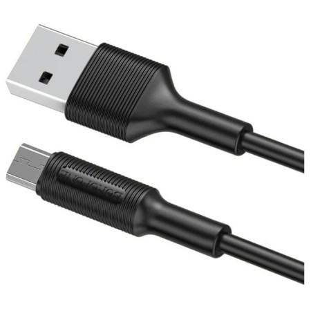 Borofone bx1, microUSB - USB, 2.4 A, 1 m, PVC braid, black-2
