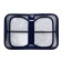 Penal 3 sections, tab inside, 140 x 210 x 40 mm, fabric, calligrata top block "Call Neon"