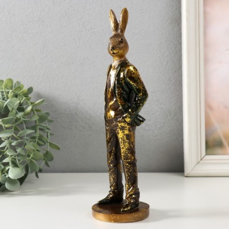 Polystone souvenir "Hare in the costume" 8x7.5x26 cm-3