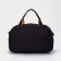Sports bag with lightning, external pocket, long belt, black/yellow color