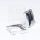 Box with PVC mini 10 x 10 x 12 cm "silver"