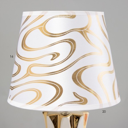 Sabina desktop lamp E14 40W Gold white 20x20x34cm-2