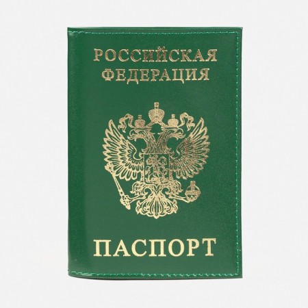 Cover for passport, green color