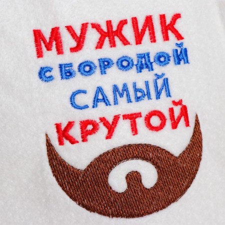 Hat for the bath "A man with a beard", felt-1