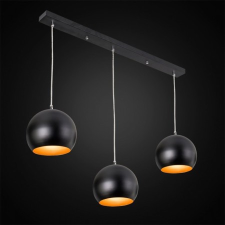 Suspended lamp Citilux "Omi" CL945135, 78x18x30 cm, 3x75W, E27, Black Color Black-2
