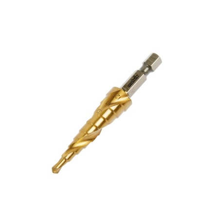 Matrix drill, stepped, 4-12 mm, HSS, 6-grade shank