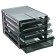 File-cabinet 4-sectoral Istanm, gray case, black trays