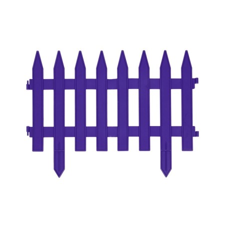 Decorative fence, 35 × 210 cm, 5 sections, plastic, lilac, Gotika, Greengo-7