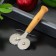 Knife for pizza and dough the double share "Classic", 16 cm, beige color