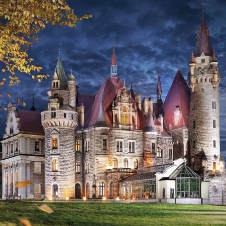 Puzzle "Castle in Moshn, Poland, 1000 elements-1