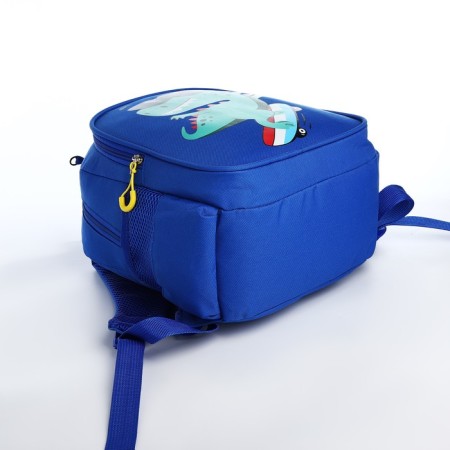 Baby backpack with a pencil case, lightning department, blue color-5