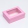 Folding box "Pink", with a window 21 x 15 x 7 cm