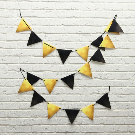 Garland on the Black and Golden tape 400 cm