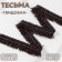 Decorative braid “Twydal”, one -sided, 35 mm, 5 ± 0.5 m, brown color