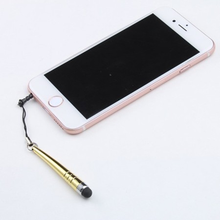 Luazon stylus, "drop", for a tablet and phone, 6 cm, heat, with a mount, yellow