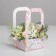 Box-Obel for Flowers "Watercolor", 12 cm × 12 cm × 22 cm
