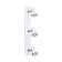 Tamara 3x3.3W GU10 IP44 lamp white, chrome