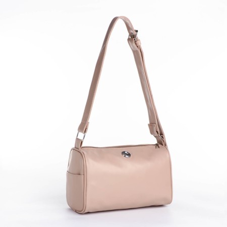 Cross-Bodi Bag on a zipper, beige color-2