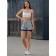 Women's shorts ise, size 48 cm, gray color