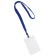 Badge vertical 62 x 91 mm, erichkrause transparent case, textile tape, mix color