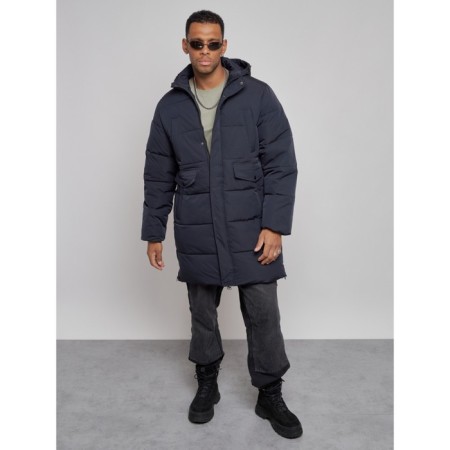 Lengered male winter, size 56, dark blue color-9